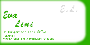 eva lini business card